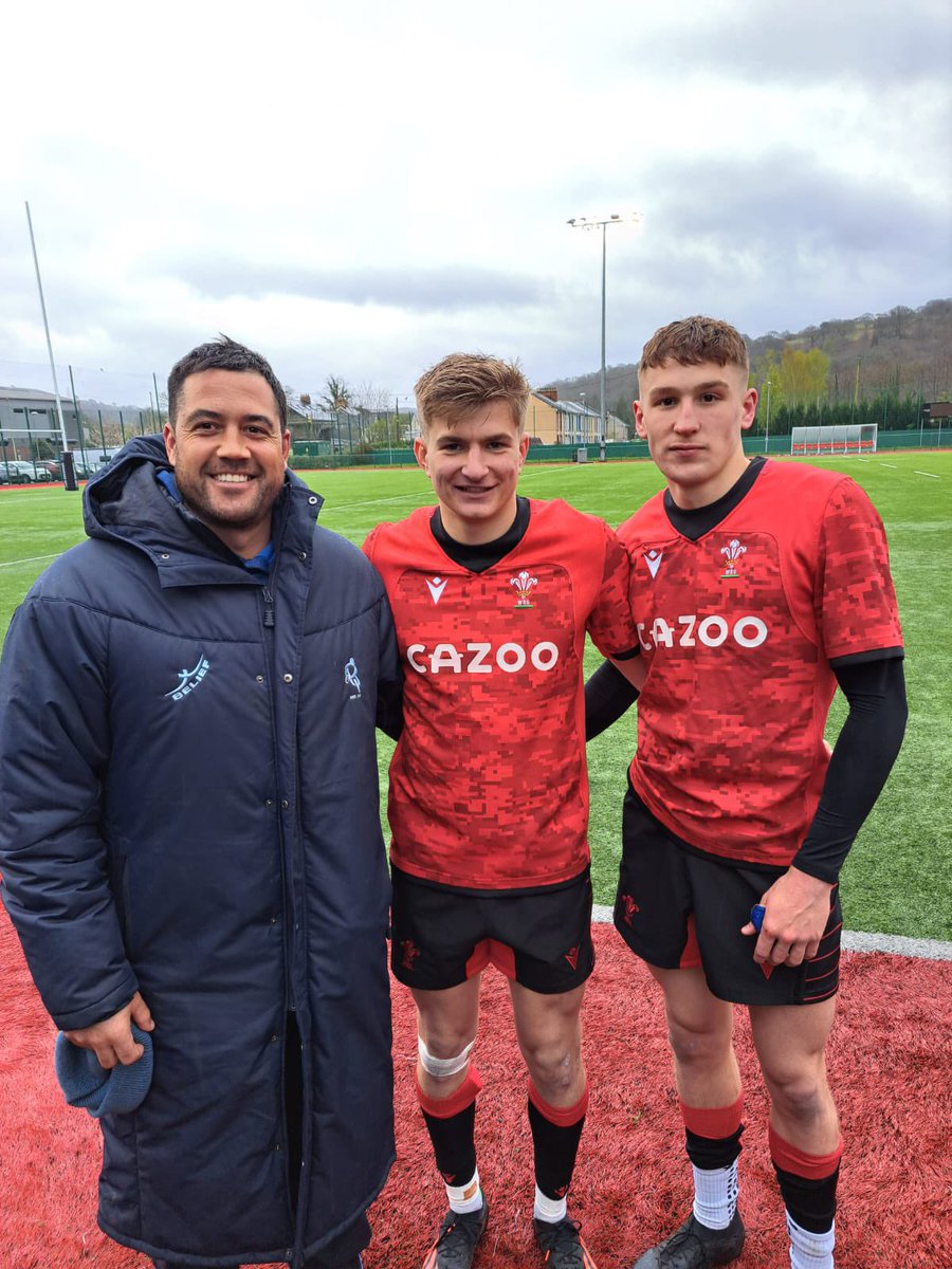 Da iawn to #WhitchurchHS students Matt Young and Orson James who played today with @WelshRugbyUnion U19s against @Italian_Rugby U19s 🏉 #UpTheChurch