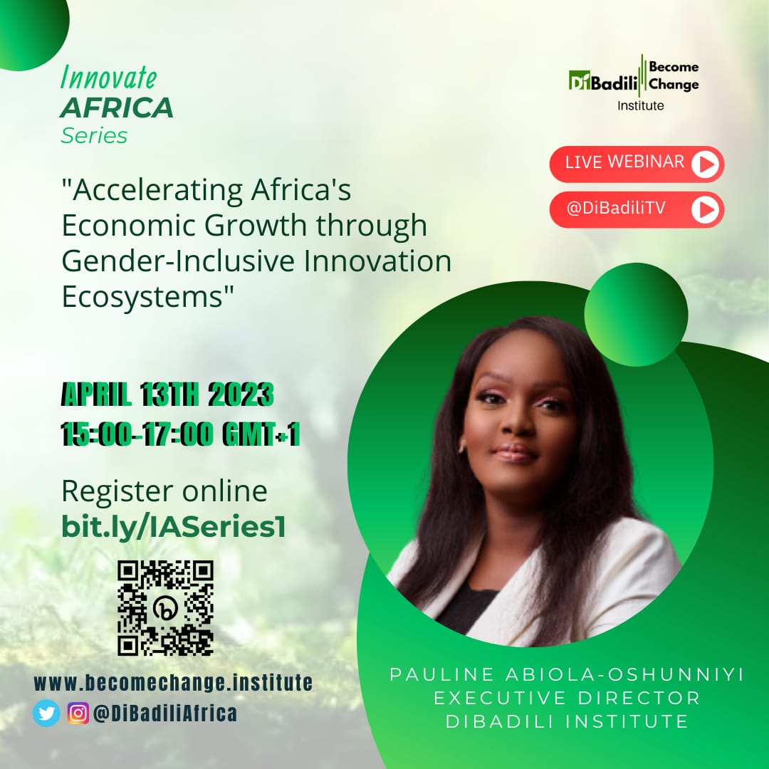 Join our ED @paulinenissi our expert panelist to discuss #Africa's #economicgrowth through #genderinclusive #innovation. Register now at bit.ly/IASeries1 to engage on Thursday, April 13th by 3:00 PM GMT+1! #AcceleratingAfrica #DiversityandInclusion #BecomeChange