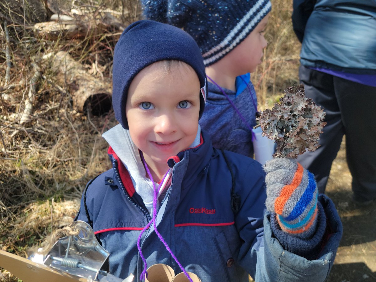 PPMissJenn's tweet photo. Today we took a trip to the French Basin Trail for a wonderful  adventure.  We all had our own Adventure
Bags, we had a Scavanger Hunt.  We found Lichins, turtles, snakes, ducks, and muskrats.  It was a great day to be a Pre Primary Adventurer.
#takemeoutside
#NSPreprimary https://t.co/AxzGCLK7V4