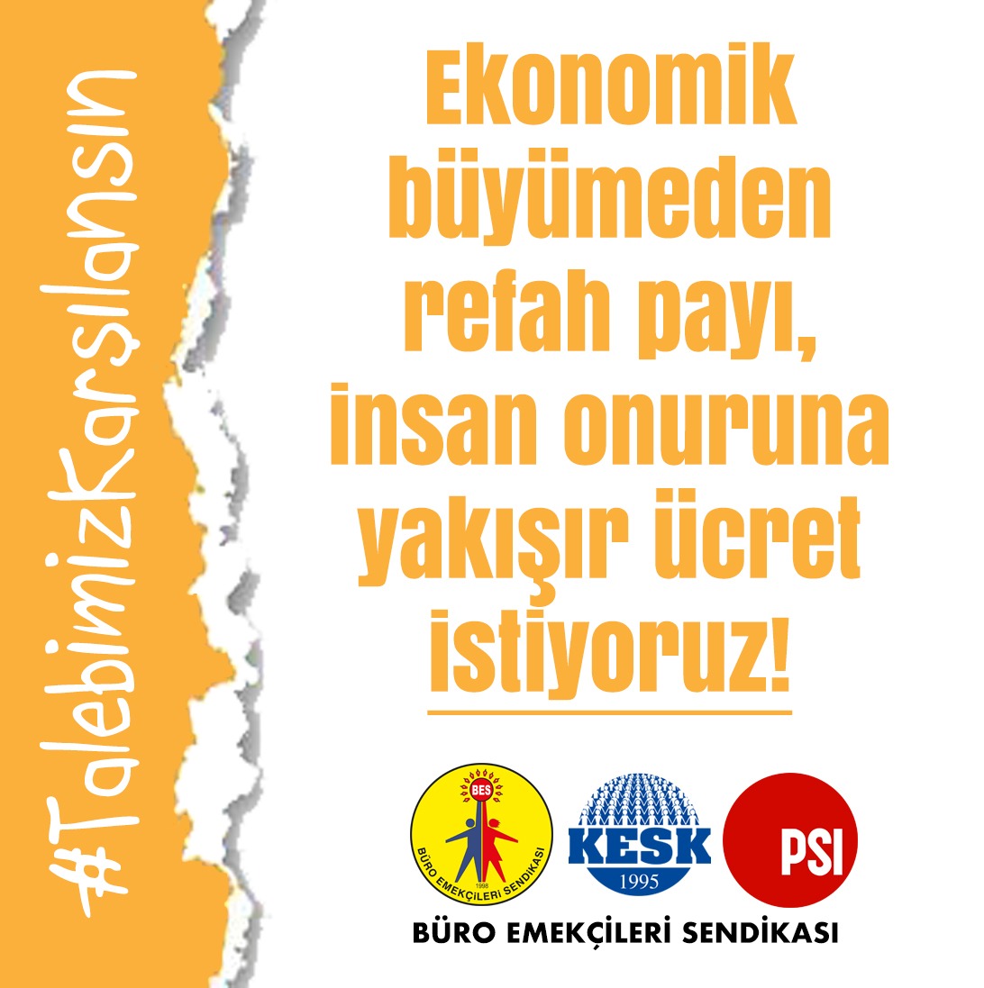 #TalebimizKarşılansın
#İnsancaYaşamakveÇalışmakİstiyoruz