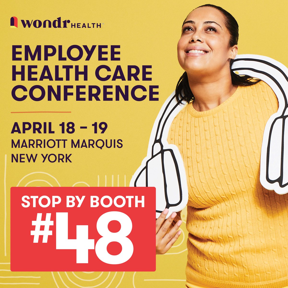 wondrhealth's tweet image. Considering a digital behavior change solution to help reduce costs and improve the health of your workforce? The @WondrHealth team is heading to #TCBEHC in New York! Meet us at booth #48 or contact us to learn more: bit.ly/42apvmt

#healthcare #wellness