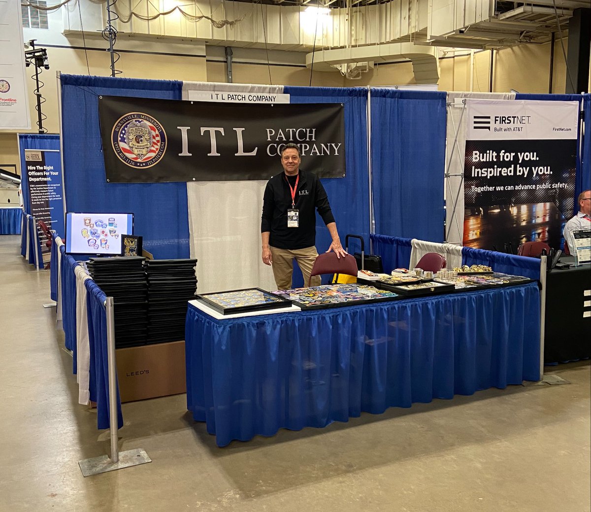 ITL_PATCH's tweet photo. We are in Duluth! If you are at the 2023 Chiefs Convention swing by the ITL booth! We will be here for the full convention! Stop by, say hi, and pick up a custom padfolio and our challenge coin! #police #chief #duluth https://t.co/7AzsvCXG82