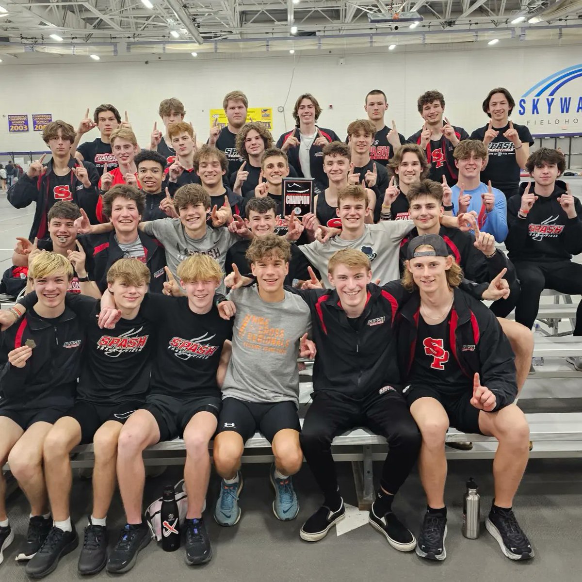 SPASH_TF's tweet photo. Outstanding performance by our guys last night!  Couldn't be prouder of them.

2023 WVC Indoor Invite Champs!
11 consecutive Indoor Championships!! https://t.co/S7RWgvW0Hc