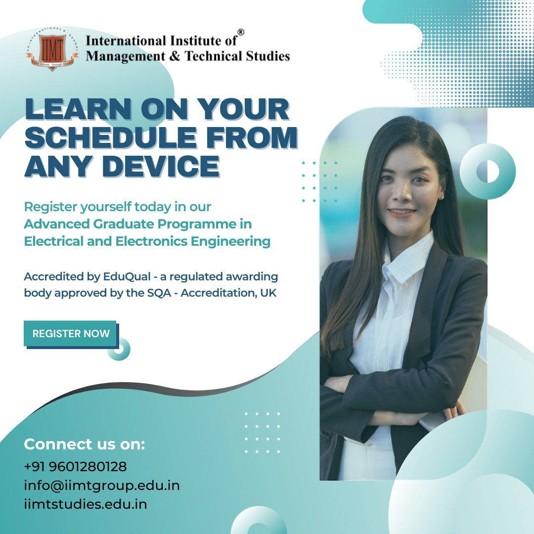 IIMTStudies's tweet photo. #eLearning #Onlineclass #onlinelearning #studyonline #OnlineCourses #learning #learninganddevelopment #learningandgrowing #Engineering #certificatecourses #onlinecourses #onlineeducation #EduQual #elearningdevelopment #electrical #workingprofessionals #Engineer https://t.co/iQixfNRCXS
