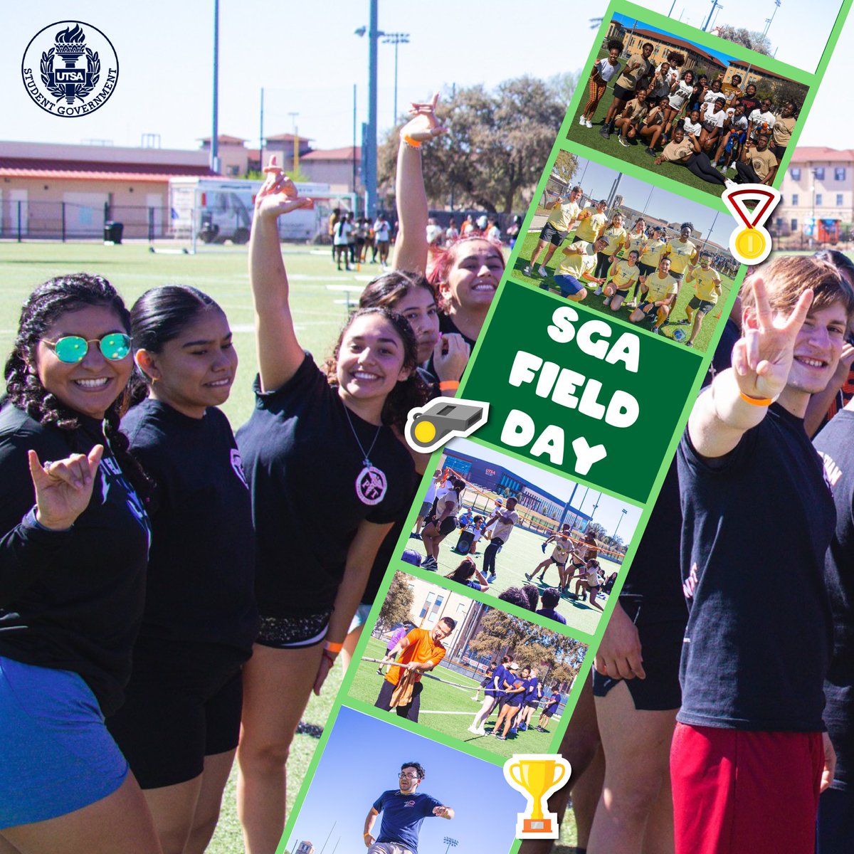 UTSAGetInvolved's tweet image. Hey runners, UTSA Day is this Saturday, April 15th!!! Check out some of our student sponsored organizations! 🤩🎉