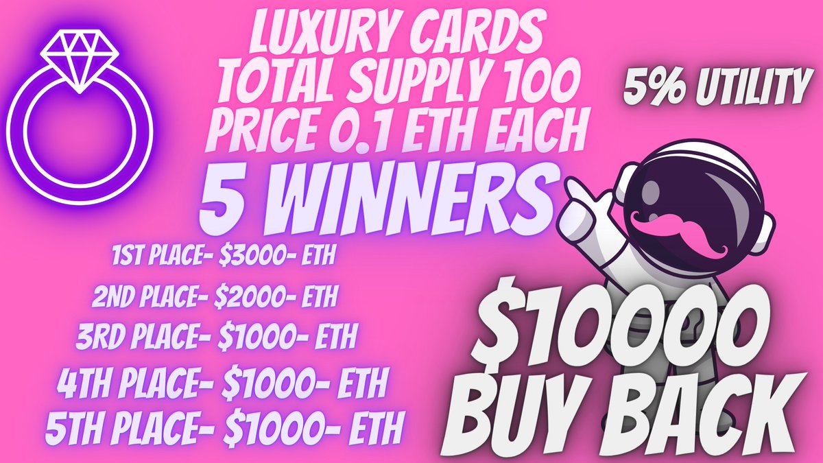 Eliaslight21's tweet photo. The #MOONOPOLY token is more than just the next big coin🤑
Token holders can take part in LUXARY CARD
This is your sign to purchase yours before they SELL OUT ALL🔥
Hurry now!!
#MPLY #MOONOPOLY #MOONENT https://t.co/MDauoiPjMb