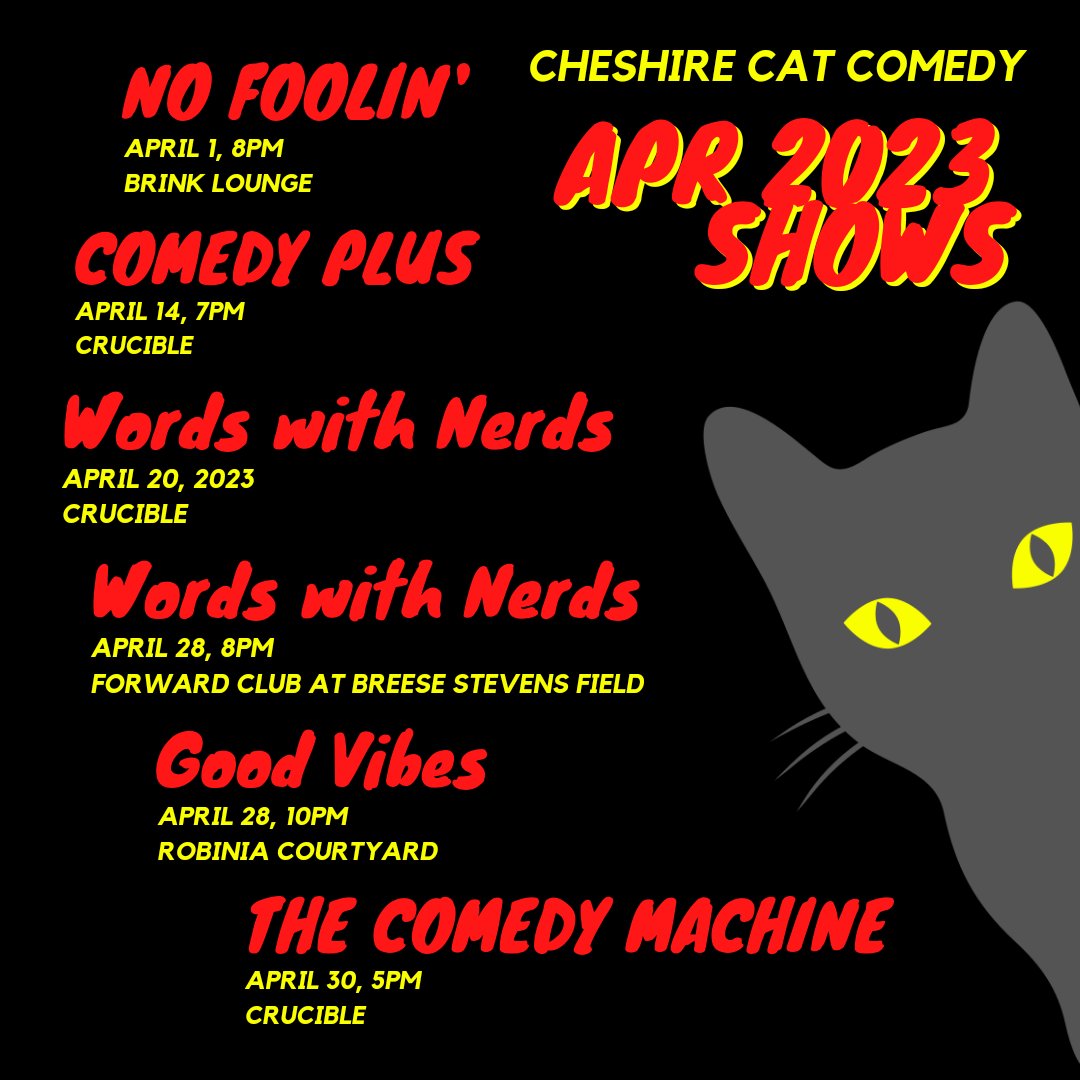 Our April calendar is THICK!