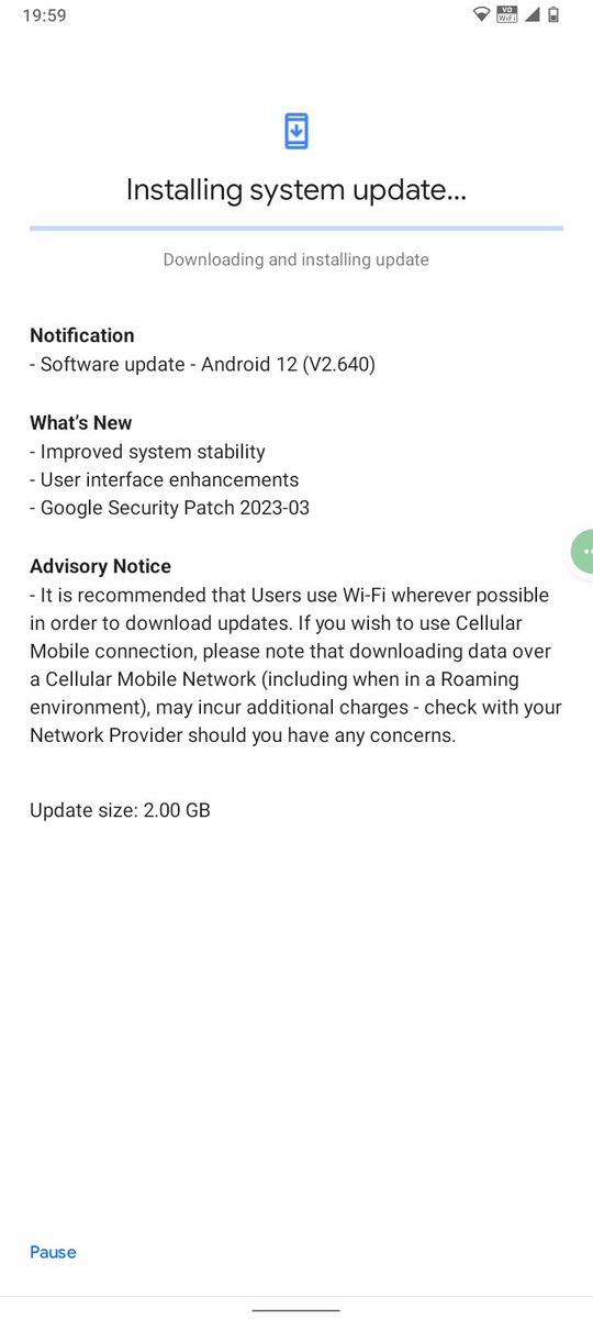 A BIG 2GB UPDATE just popped up on my Nokia G21. (V2.640)
#NokiaG21 #SoftwareUpdate #NewBuild #Android12 #NokiaMobile #LoveNokia