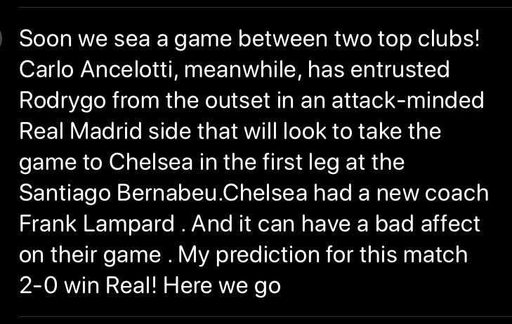 DaniSport07's tweet photo. Real Madrid-Chelsea!Here we go! https://t.co/bsKzvXboOx