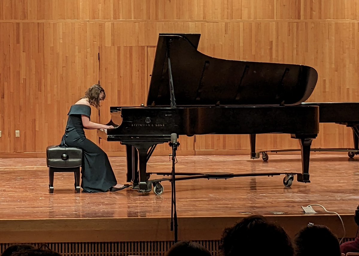 musicwooster's tweet photo. Congratulations to Anya Smith, ‘24, on her dazzling piano recital! The program included works by M Ravel, Cyril Scott, L Beethoven, and Anton Arensky. For her final piece, Anya was joined by fellow pianist Adeline Hennebury. Stay tuned for more great music coming this month! https://t.co/caV7CkawPG