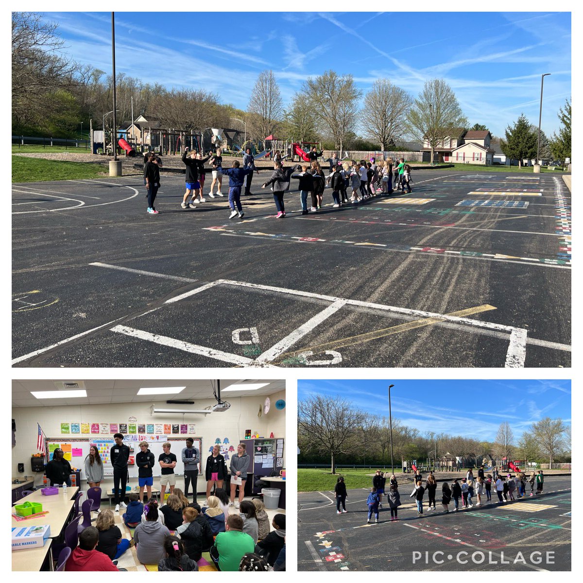 JoniSextonDLS's tweet photo. I enjoyed visiting @Wildwood_Tweets, @MillerRdgTweets, @Central_MCSD, and @Creekvw_Tweets as I watched the Lakota East Butler Tech students bring Exercise Science experiences to @MiddletownOH elementary students! It was a wonderful experience! #MakeYourMove #P2T #MiddieRising https://t.co/xAy1WLlggx