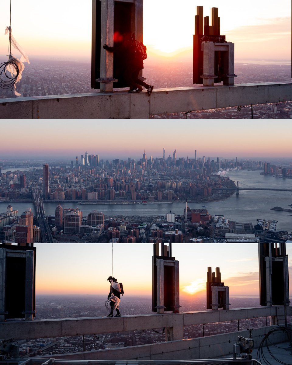 buttersnft's tweet photo. A freezing morning high above Brooklyn https://t.co/9npFdOXK7K