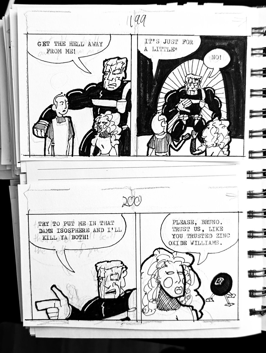 sweeneezy's tweet photo. Rubber Spyglass 199/200
#comic #comicart #comicartist #inking #ink #serialcomic #webcomic #webcomics #webcomicupdate #artcomics #indiecomics #indiecomicart #indiemanga #manga #zineart
#typewriter #typewriting #typewriterart https://t.co/26iV6JgWne