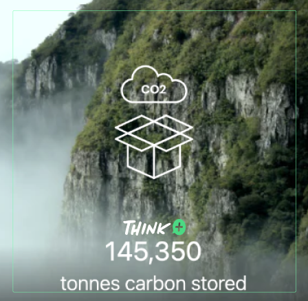 ThinkEnergyPlus's tweet photo. So far, we have stored 145,350 tonnes of Carbon with the help of our customers!  Thank you for helping us do our part in mitigating emissions from mankind's daily lives. https://t.co/YDb1A42QsQ