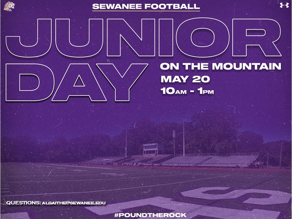 Come Visit us on the Mountain for Junior Day on May 20‼️‼️ #PoundTheRock

docs.google.com/forms/d/e/1FAI…