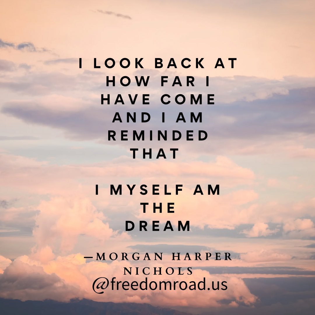 “…I look back at how far I have come and I am reminded that I myself am the dream.” Hear the rest w/ Morgan Harper Nichols on our podcast! #resilience #shalom #thriving #art #poetry #neurodivergent #autism #actuallyautistic #blackjoy #antiracism