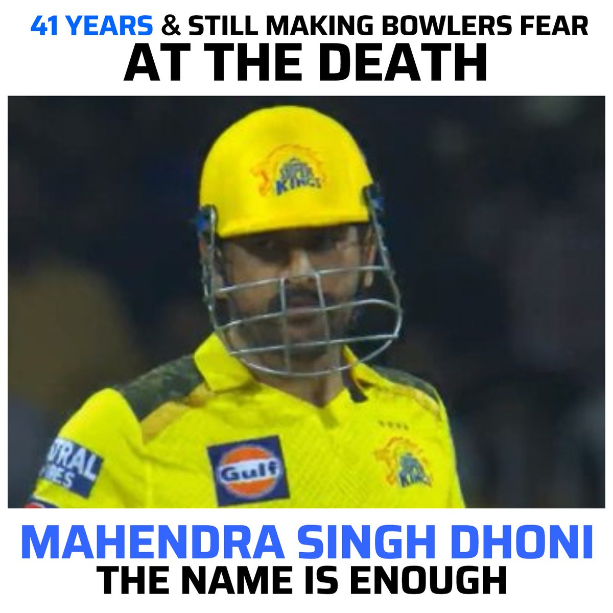 Cricketracker's tweet photo. MS Dhoni is built different 🙌

📸: Jio Cinema https://t.co/gQQgaUKC1M