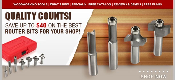 ALL Whiteside Router Bits are on sale at INCRA! Through Monday 4/17, save up to $40 at Incremental Tools on the best router bits available. #incratools #woodshop #incra #woodworking #woodworkingtools
Discount codes here:  conta.cc/3MfR7Be