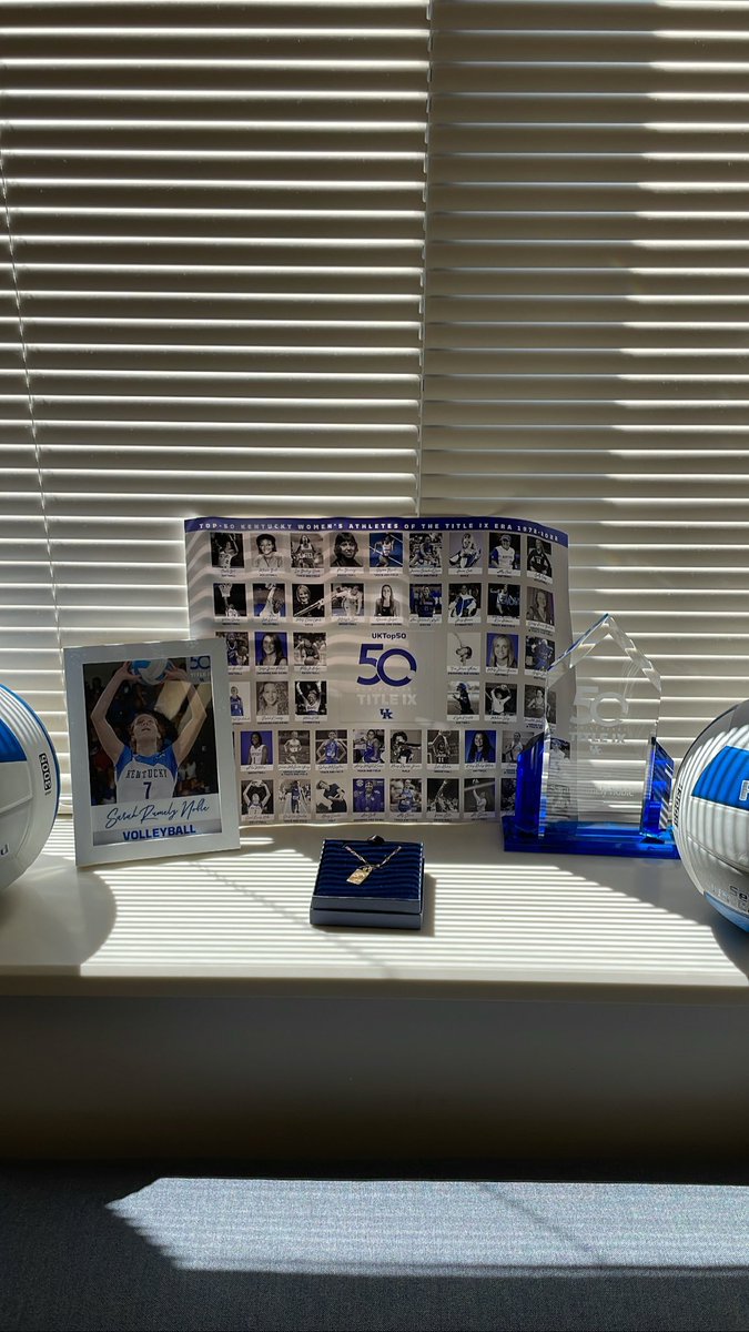 Wow! 

Thank you @KentuckyVB and @UKAthletics for recognizing me as a #UKtop50 athlete to celebrate 50 years of Title IX. Loved getting this package in the mail!