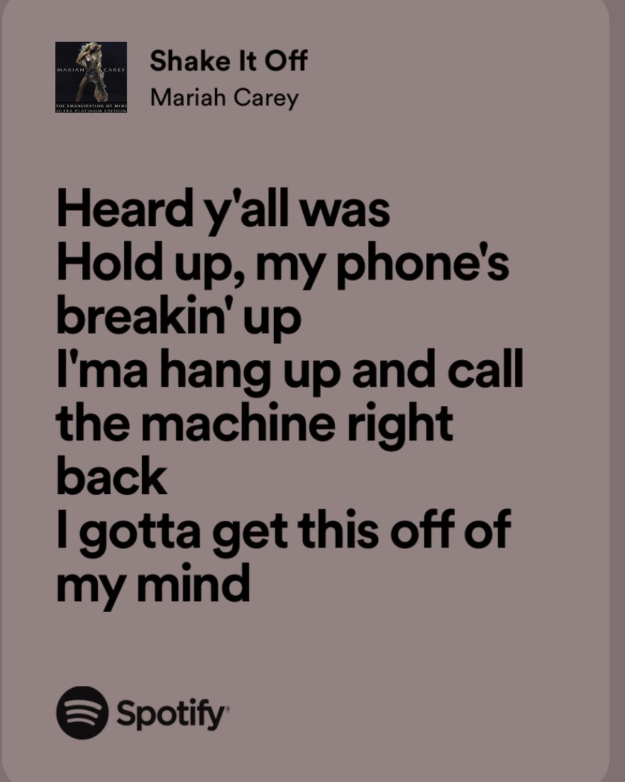 My favorite part. 📞 😂 #theemancipationofmimi  open.spotify.com/track/5mQIdusy…