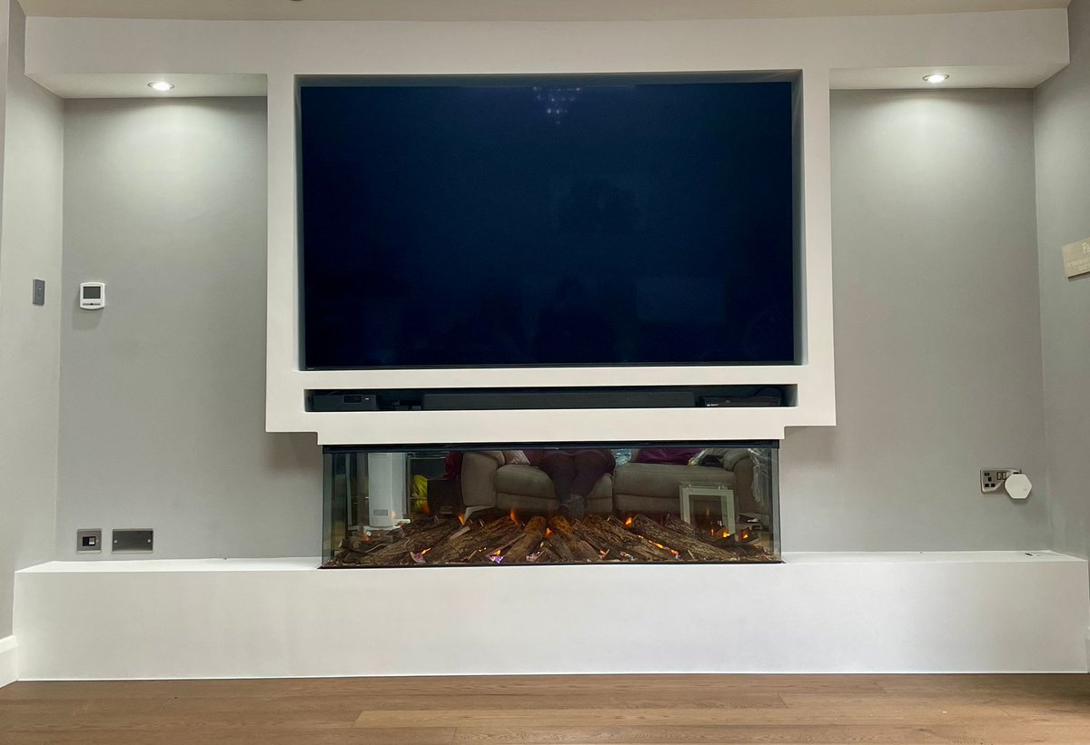 firesandfitting's tweet image. Check out our latest installation! Our expert fitters at Midland Fireplaces and Fitting installed the British Fires New Forest 1600 Media Wall Fireplace, complete with a stylish media wall &amp;amp; mood lighting. #MediaWall #FireplaceInstallation #MidlandFireplaces #HomeInspiration