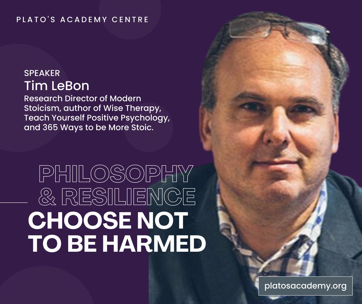 🎉365 Ways to Be More #Stoic author <a href="/timlebon/">Tim LeBon</a> will be speaking at <a href="/PlatoAcademyCen/">Plato's Academy Centre</a> and <a href="/ClassicalWisdom/">Classical Wisdom</a>'s virtual event, 'Philosophy &amp; Resilience', on Sat, May 20th! Attendees are eligible to win a hardback set of the entire '365' series! 

Register here: philosophy-resilience.eventbrite.ca