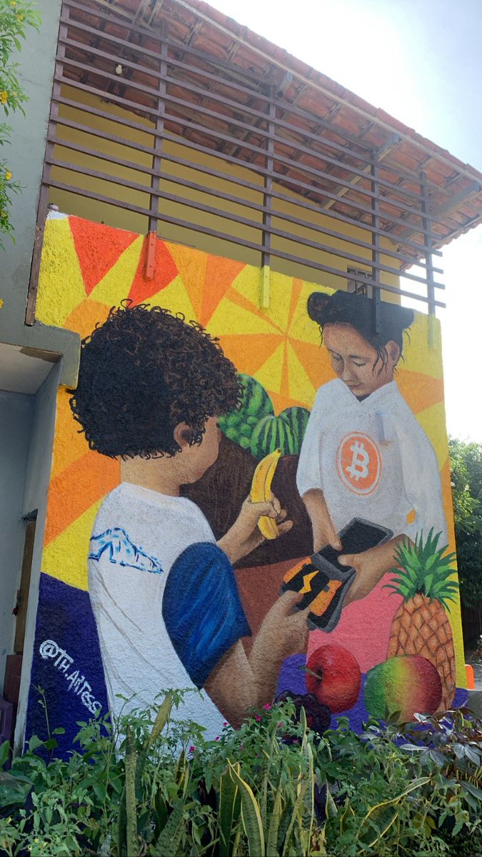 montanhabitcoin's tweet photo. Check out this stunning graffiti art at the Bitcoin store in Jericoacoara! 

It depicts the 'Fruits for 10 sats' project, which we're excited to bring to life in São Thomé das Letras - MG, inspired by @bitcoinbeachbr. 

Join us supporting #bitcoin circular economies. https://t.co/groiy8UyC0