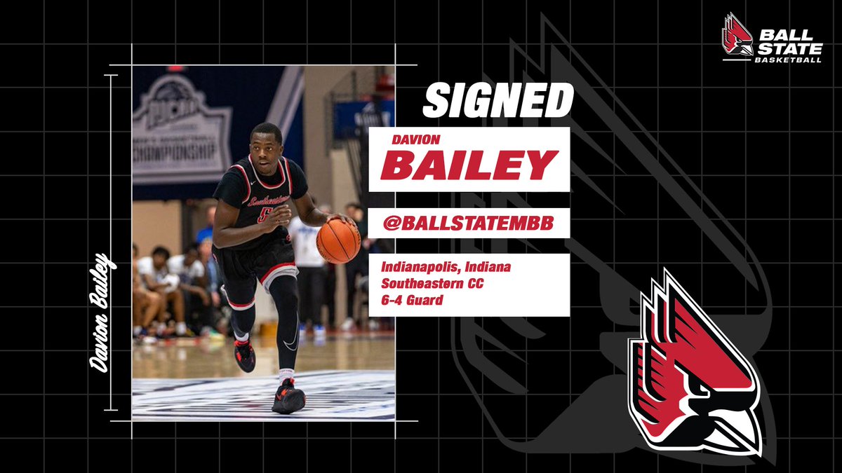 Welcome to Cardinal Nation Davion Bailey!! We can't wait for you to join our family!!

• First Team All-Region NJCAA
• Averaged 14.7 points per game in 2022-23

#ChirpChirp x #WeFly
