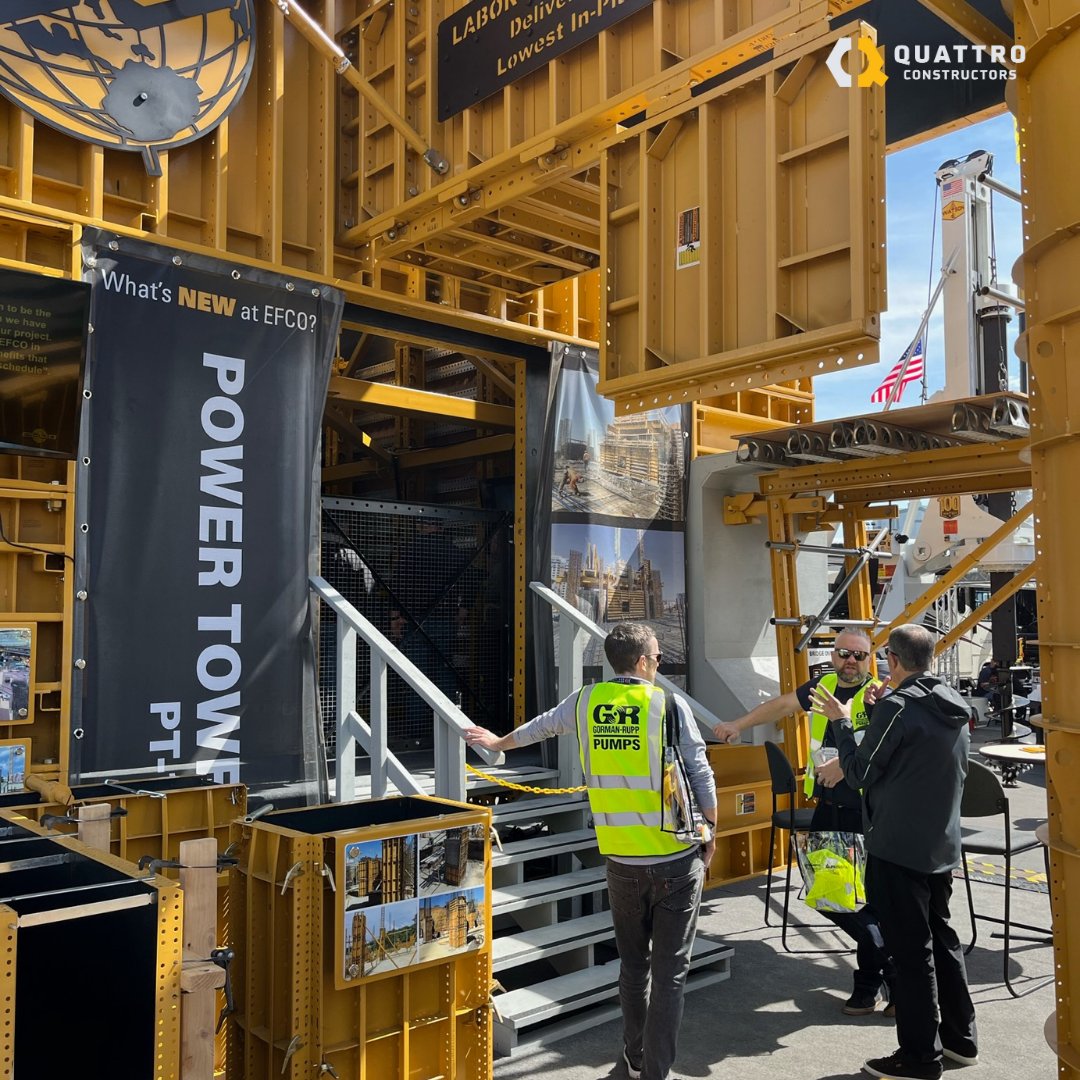 QConstructors's tweet photo. In mid-March, long-standing Quattro Senior Managers and Site Supervisors attended the Con Expo in Las Vegas, NV. 
Con Expo is North America’s largest construction trade event showcasing the latest construction equipment, products, services, and technologies. https://t.co/BL1FHxuLAB