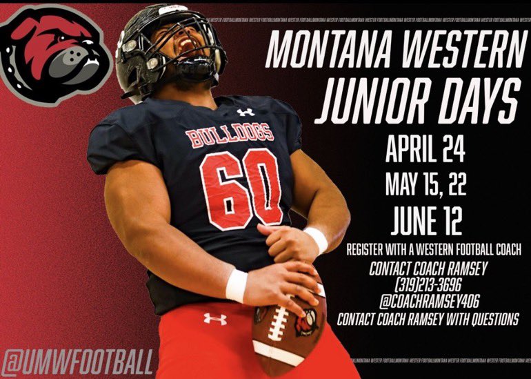 Joel Middleton (@jtee_m1) on Twitter photo Thank you <a href="/CoachWant/">Coach Wantland</a> for the Junior Day invite <a href="/UMWFootball/">University of Montana Western Football</a> Thank you <a href="/CoachWant/">Coach Wantland</a> for the Junior Day invite <a href="/UMWFootball/">University of Montana Western Football</a>