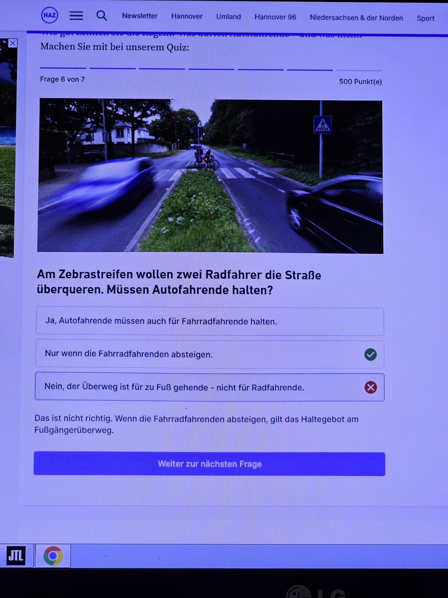 Was bin ich wenn ich von meinem Fahrrad absteige? 
Sind das original Führerschein fragen <a href="/HAZ/">HAZ</a> ?