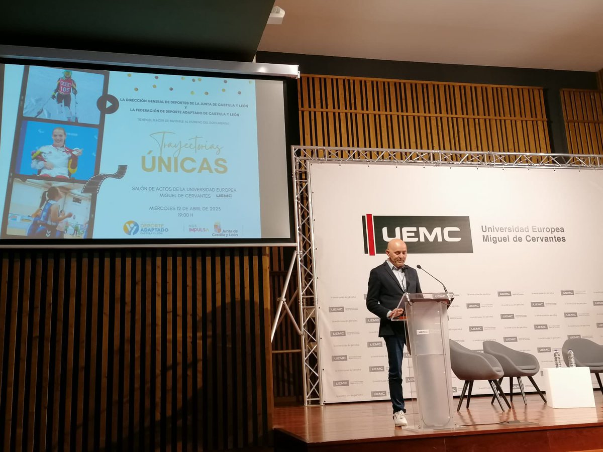 Presentación del documental 📽️

𝘛𝘳𝘢𝘺𝘦𝘤𝘵𝘰𝘳𝘪𝘢𝘴 𝗨́𝗡𝗜𝗖𝗔𝗦 

La historia de las paralímpicas 
➡️ Marta Fernández 
➡️ María Martín Granizo
➡️ Sara Olalla

Gracias a <a href="/Deportesjcyl/">Deporte Castilla y León</a> por su apoyo y a la <a href="/UEMC/">UEMC</a> por dejarnos su casa