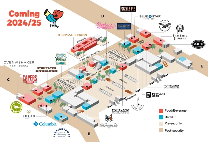 When PDX's new main terminal opens in 2024, it may look even less like an airport and more like a neighborhood near you. We’ve just announced the 20 new shops and restaurants opening at PDX—and every one of them is a local brand.