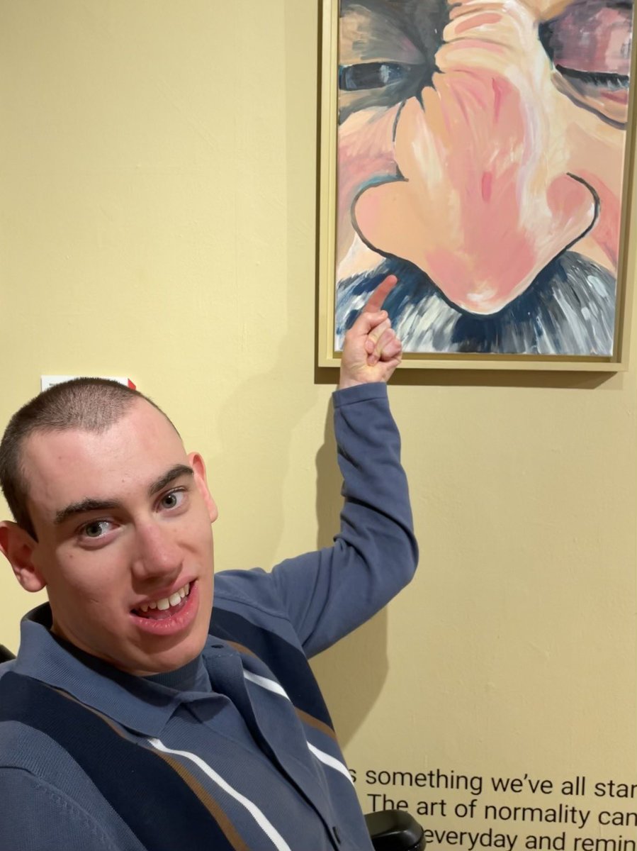 Finally managed a proper visit to #GraysonsArtClub exhibition <a href="/mac_birmingham/">Midlands Arts Centre (MAC)</a>. Will was sooooo proud to give Grandad a tour and show him our pictures. Thank you <a href="/Alan_Measles/">Grayson Perry</a> <a href="/Philippa_Perry/">Philippa_Perry</a> <a href="/neil_crombie/">Neil Crombie</a> <a href="/_adamsimons_/">Adam Simons</a> <a href="/SwanFilmsTV/">Swan Films</a> <a href="/Channel4/">Channel 4</a> #TheGiftThatKeepsOnGiving❣️