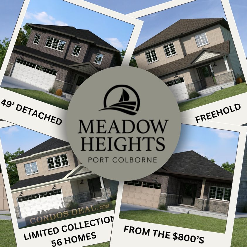 49’ DETACHED FREEHOLD HOMES FROM THE $800’S COMING SOON TO PORT COLBORNE
Register Now: condosdeal.com/meadow-heights…
#MeadowHeights #MeadowHeightsPortColborne #MeadowHeightsHomes #Homes #NewHomes #House #CondosDeal #PreConstruction #SingleFamilyHomes #Detached #DetachedHomes #VIP
