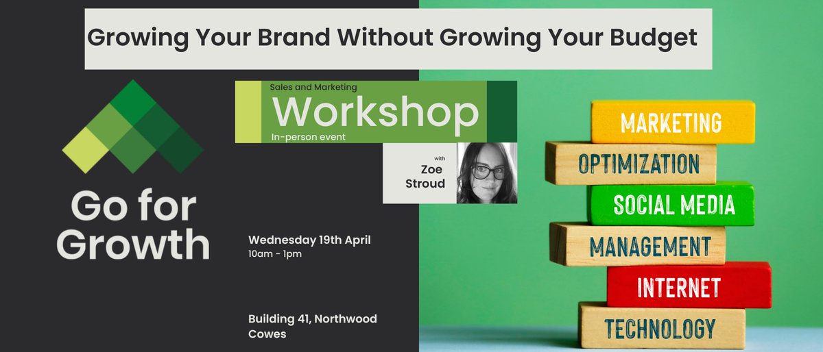 There are a few places left on our marketing workshop next week. If you are part of the Go for Growth programme it is free of charge. The workshop covers how you can grow your brand without growing your budget. It is a fun interactive session. Book here: eventbrite.com/cc/go-for-grow…