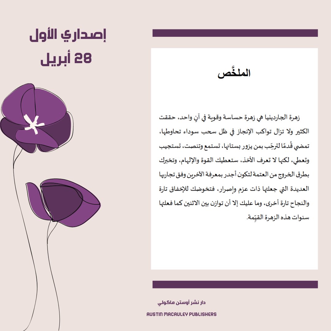 f_600m's tweet photo. بحمد وتوفيق من الله، استطعت خلال سنتين كاملتين أن أنجز مدونات أفكاري ومخطوطاتي وأنسجها ككتاب من الممكن أن يُلهم ويُعطي قدر استطاعته ليروي بساتينكم من خلال زهرتي التي تحكي حنوها وعلوها. 
إنجاز آخر يُخفيه إخفاق ويُداهمه نجاح بإذن الله. 
سيُصدر في ٢٨ أبريل ٢٠٢٣ https://t.co/JsNewpAKvF