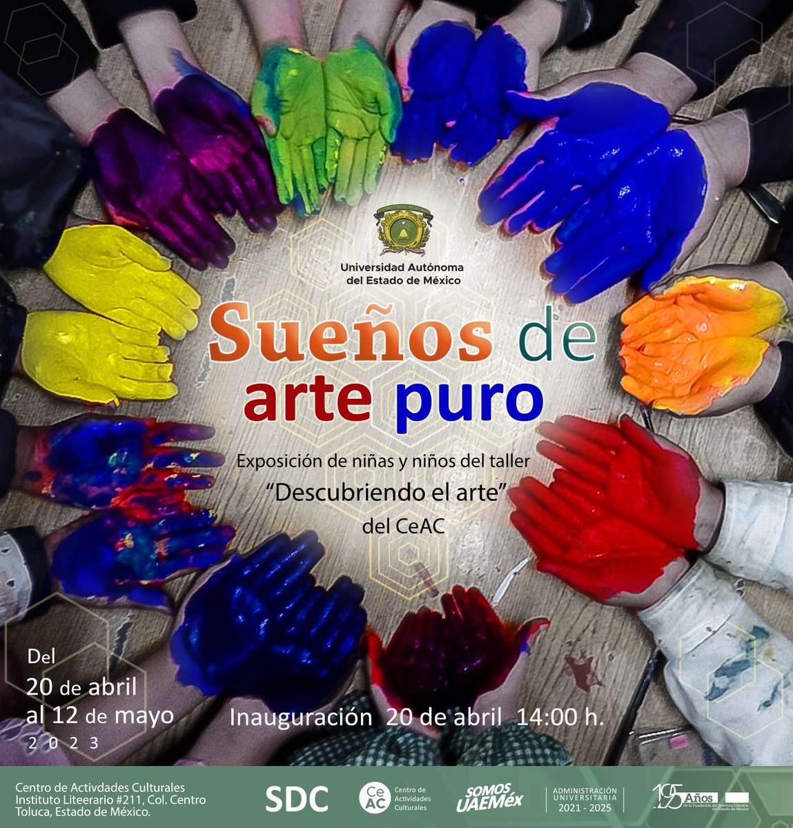 CeAC_UAEMex's tweet photo. No se pierdan la exposición  de niñas y niños participantes del taller “Descubriendo el arte” del CeAC.👧🧒🎨
#SomosUAEMéx #SomosCultura #SomosCeAC https://t.co/3zz0v3mWFI