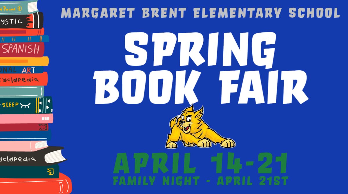 The book fair is coming to MBES! We hope to see you on family night, Friday April 21st. #itsagreatdaytobeabobcat #ourbobcatsarereaders
