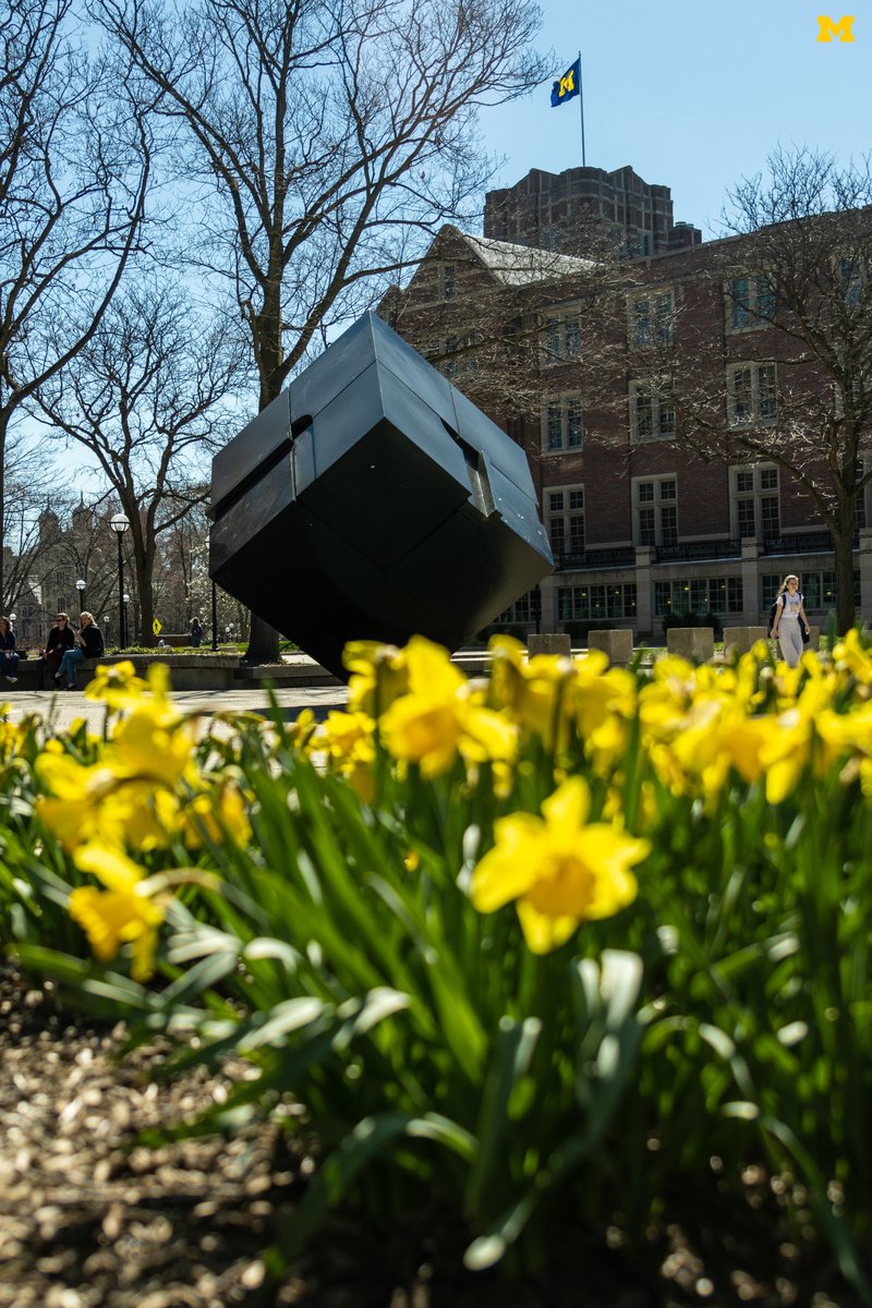 UMich's tweet photo. April in A2. 🌼☀️

#GoBlue https://t.co/d2hDBgAzls