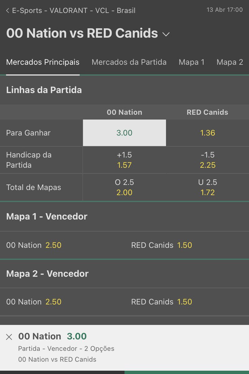 oduotipsters's tweet photo. Tip quando foi enviada/como está agora a linha 
00 Nation mudou de line recentemente e foram mudanças onde mudaram o patamar da equipe, e o site abriu se baseando ainda no primeiro split! Sempre é bom estar ligado nas aberturas!!!!! ✅ https://t.co/FRJcJOyIKz