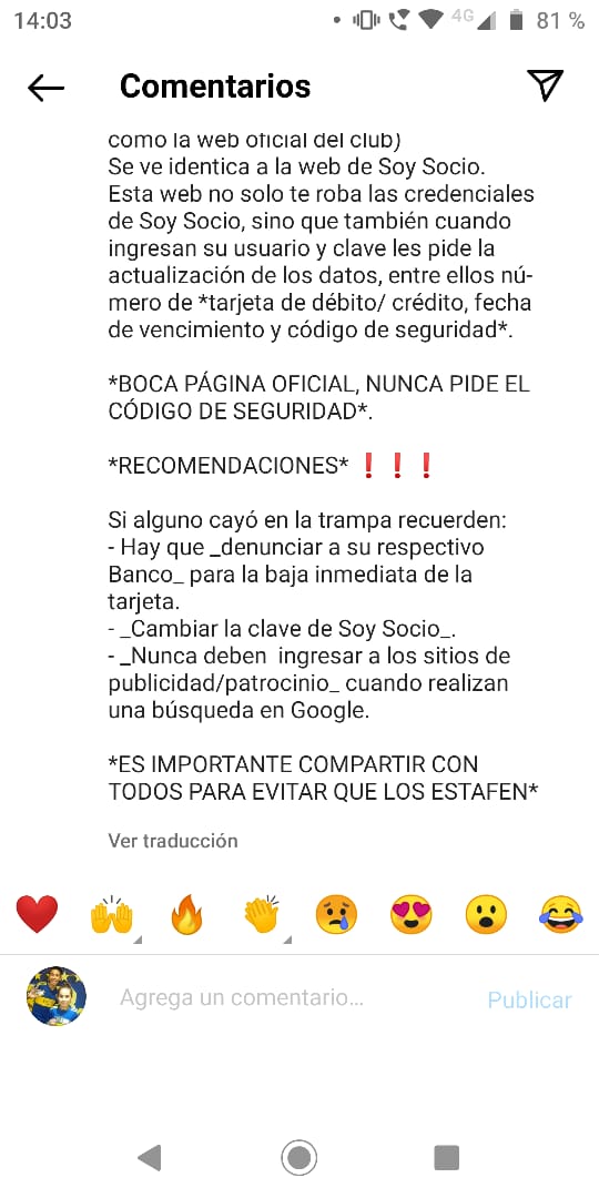 CUIDADO ESTAFA.. NO PROPORCIONAR DATOS NI PERSONALES NI DATOS DE TARJETAS. CUALQUIER COSA COMUNICARSE CON LA PEÑA DE SU LOCALIDAD O SU PEÑA DE CONFIANZA