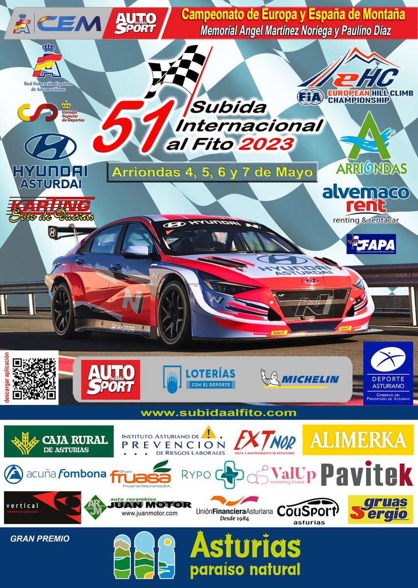 SubidaalFito's tweet photo. Este es el cartel de la 51 Subida Internacional al Fito https://t.co/9lg7yE4NIS