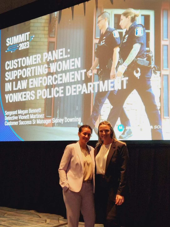 Supporting women in #LawEnforcement is critical to building a strong and well-rounded force. At #MotoSolutionsSummit attendees heard from two women leaders from @YonkersPD on how to foster a culture of inclusion and development. 💪🏽👮🏻‍♀👩🏿‍✈