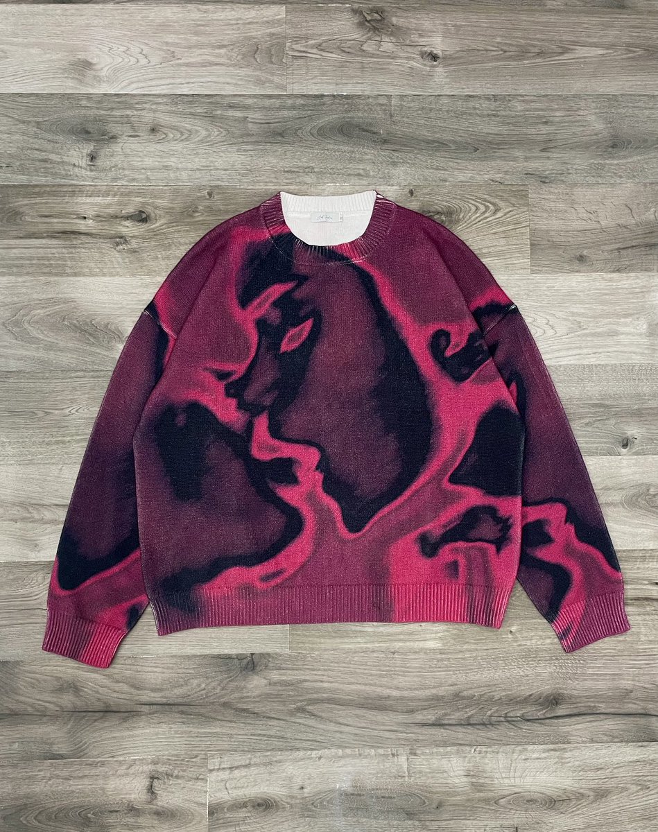 StreetFashion01's tweet image. “Lovers Kiss” Knit by Arif Ferdous (2023)