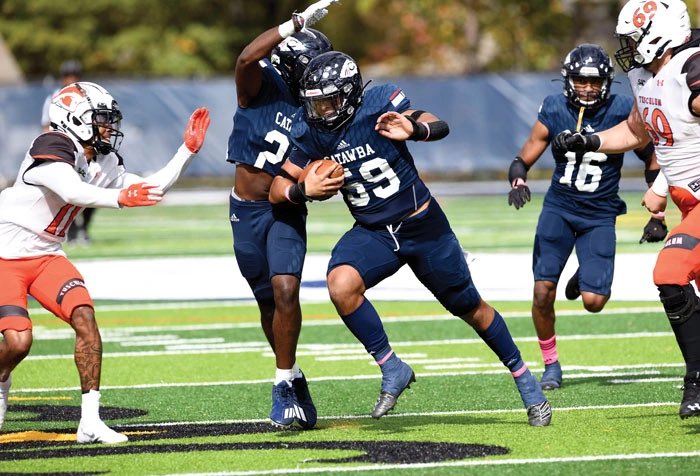 Blessed to receive an offer from Catawba! <a href="/Coach_Overman/">Tee Overman</a> <a href="/tyhaines16/">Tyler Haines</a> <a href="/Coach_QSpellman/">Quinderra J. Spellman</a> <a href="/CaneCoachHodges/">Jonathan Hodges</a> <a href="/Louisburg_FB/">Louisburg College Football</a>