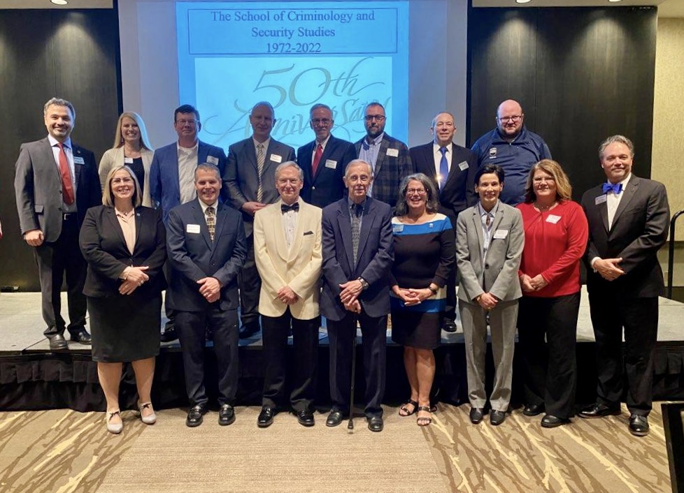 ISU Criminology turned 50! The School of Criminology &amp; Security Studies recently celebrated our 50th anniversary with current and former faculty, alumni, and students. Thank you to everyone who shared the special evening with us!