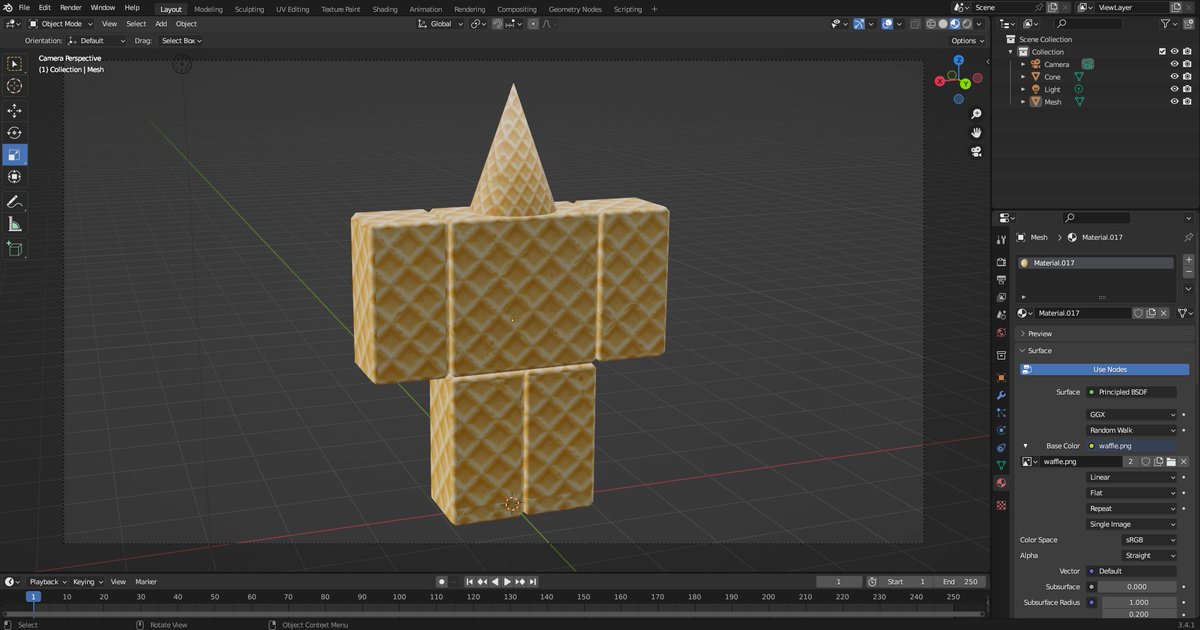 completelyX100's tweet photo. WAFFLE TIME! The Waffleman (Headless VS Head Version) #Blender #Waffle #Head #Headless #Waffletime #Waffleman #Icecream #Ice #3D #UGC #Hat #Roblox #Model #Headaccessory #Avatar #Avatarshop #Catalog #Item #Gamedev #goviral https://t.co/iN5p3QoyrH