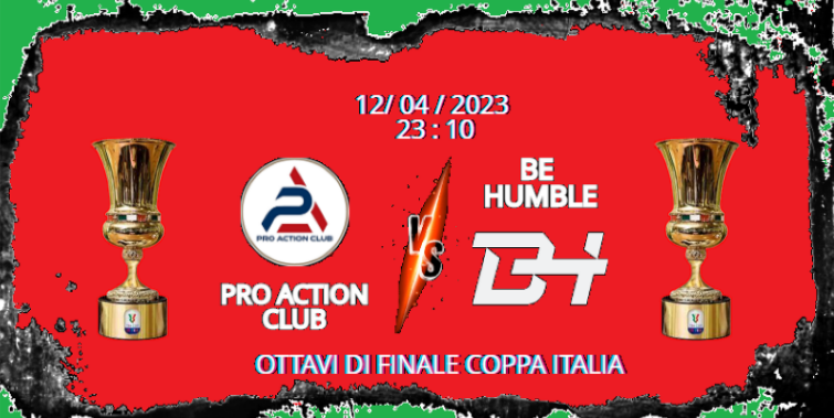 #MatchDay
Pro Action Club - <a href="/FalconsVPC/">FALCONS</a> 
(22:40) 
Pro League Coppa Italia 
FORZA PRO ACTION!
dove trovarci in live 📷 
twitch.tv/method_tical