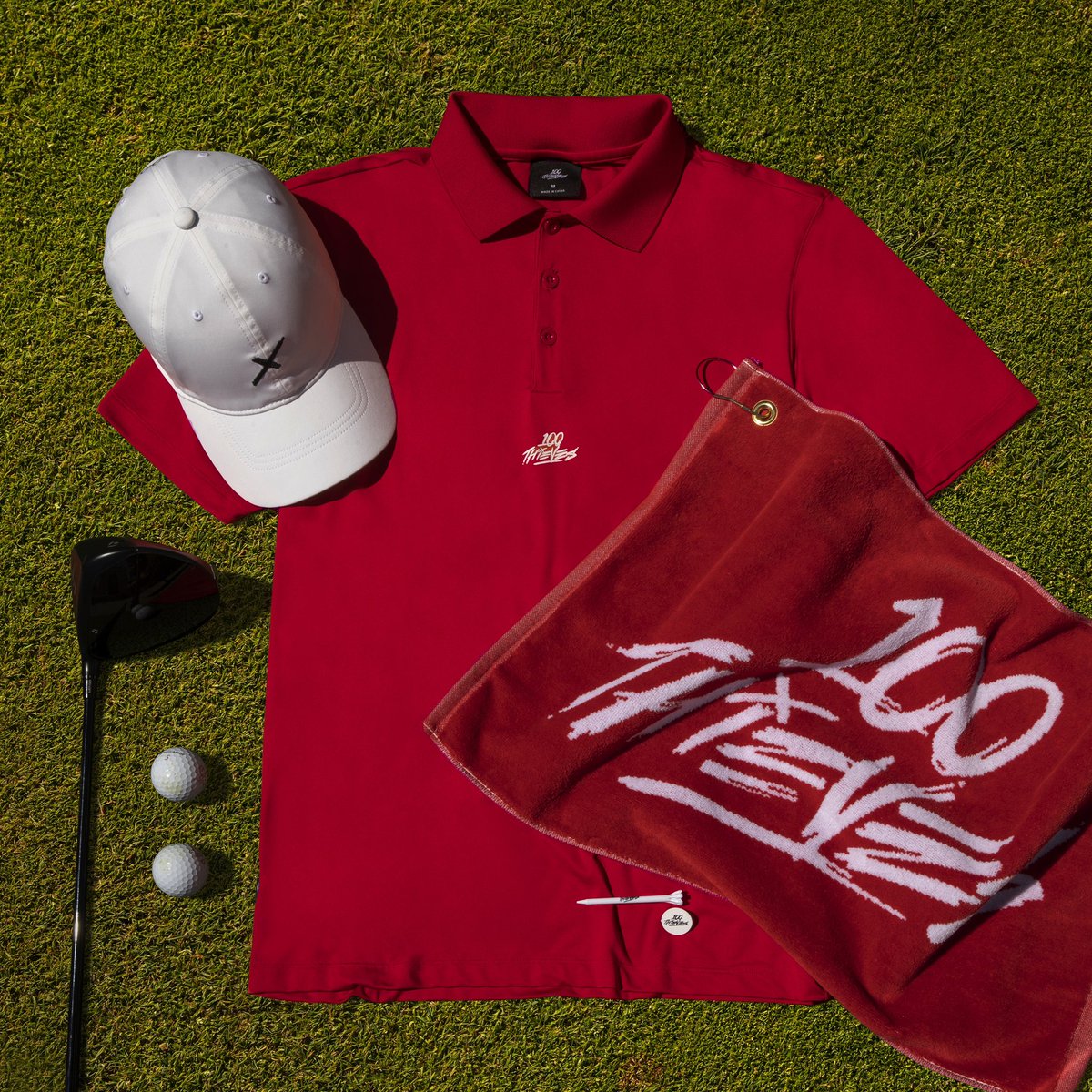 100 Thieves on Twitter "Made from 4way stretch 84 polyester / 16